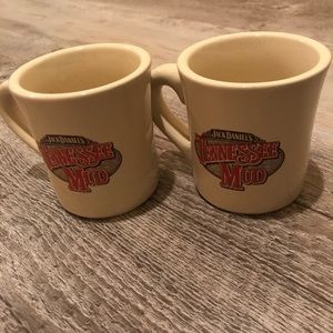Jack Daniels Tennessee Mud Mugs Set of 2